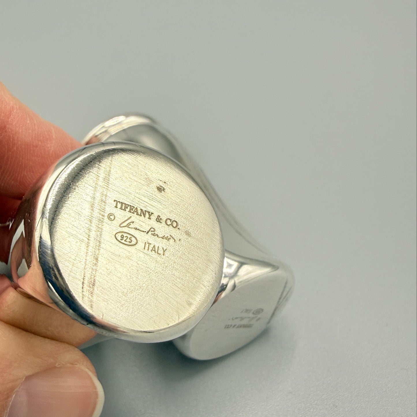 Tiffany & Co. Thumbprint Salt and Pepper Shakers by Elsa Peretti