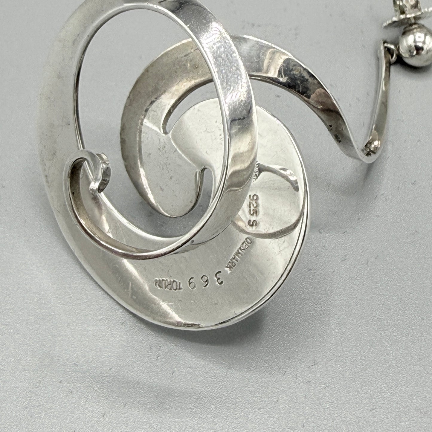 Estate Georg Jensen Sterling Silver Spiral Earrings No 369 by Vivianna VERY RARE