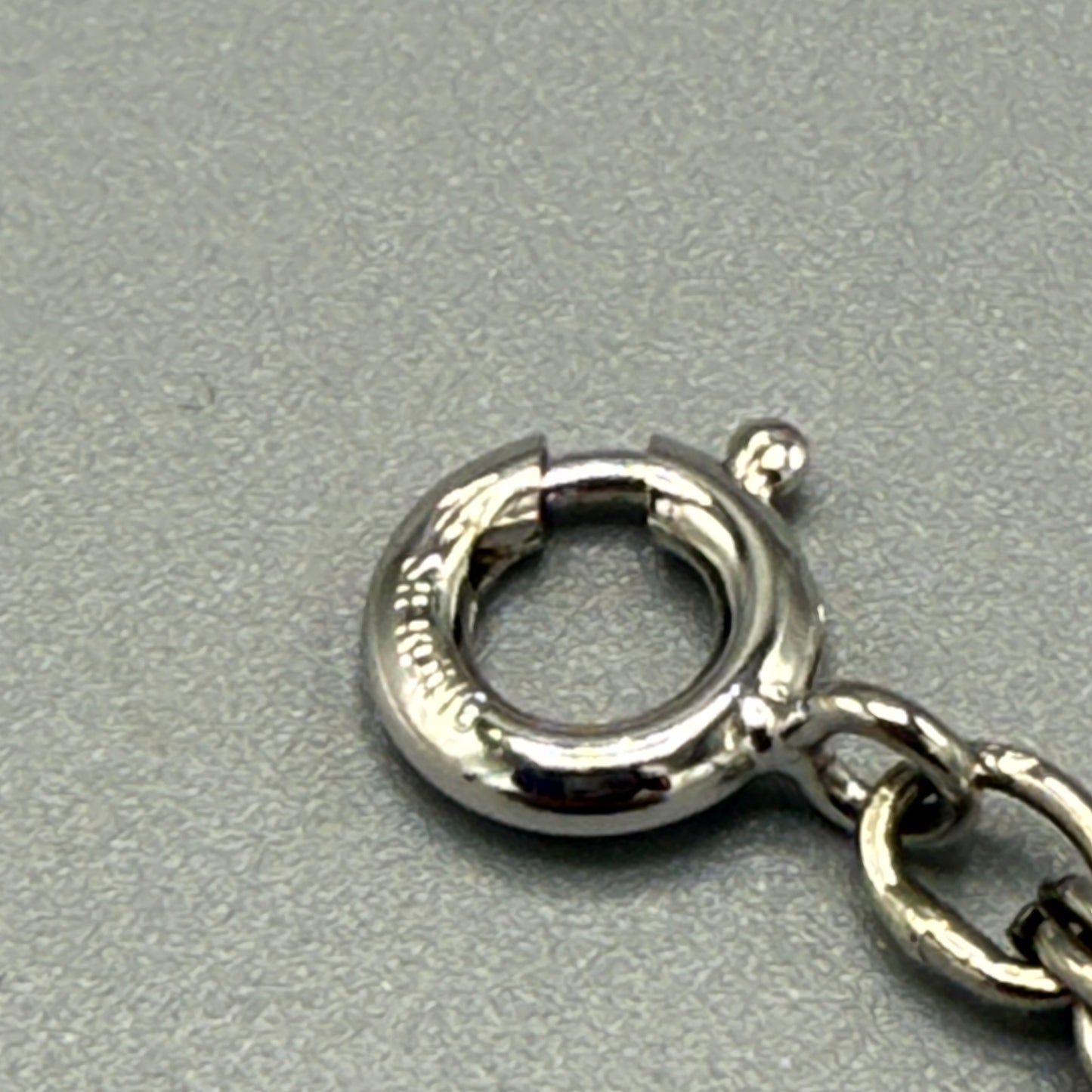 Estate Sterling Silver Rope Chain Necklace