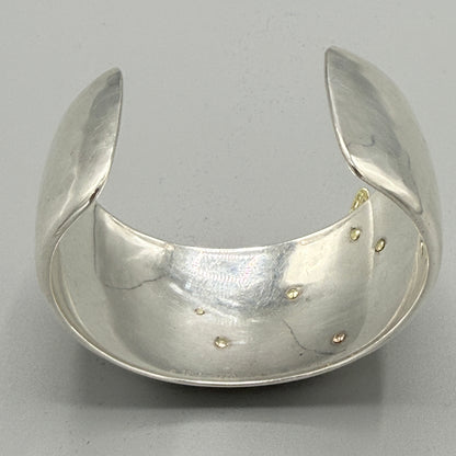 Estate Tiffany & Co. Sterling Silver and 18KT Rose and Yellow Gold Dragonfly Cuff