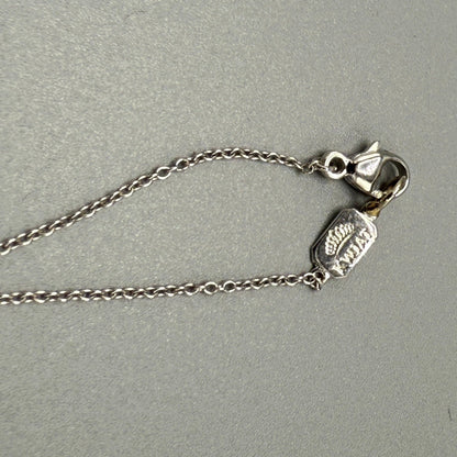 Estate 18KT White Gold Kwiat Contorno Diamond Open Teardrop Pendant Necklace