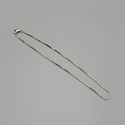 Estate Sterling Silver Box Chain Necklace