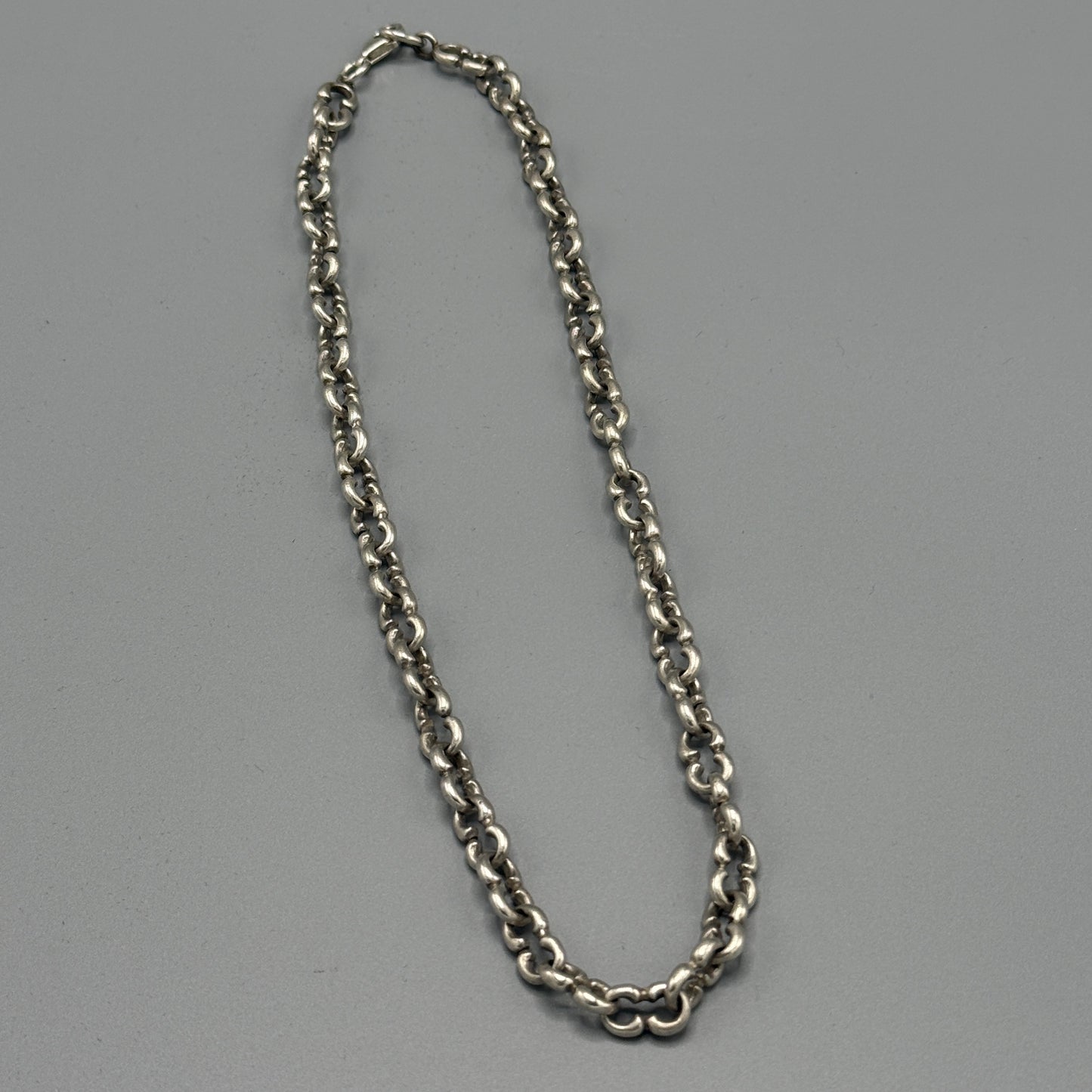 Estate Sterling Silver Figure-8 Chain Necklace