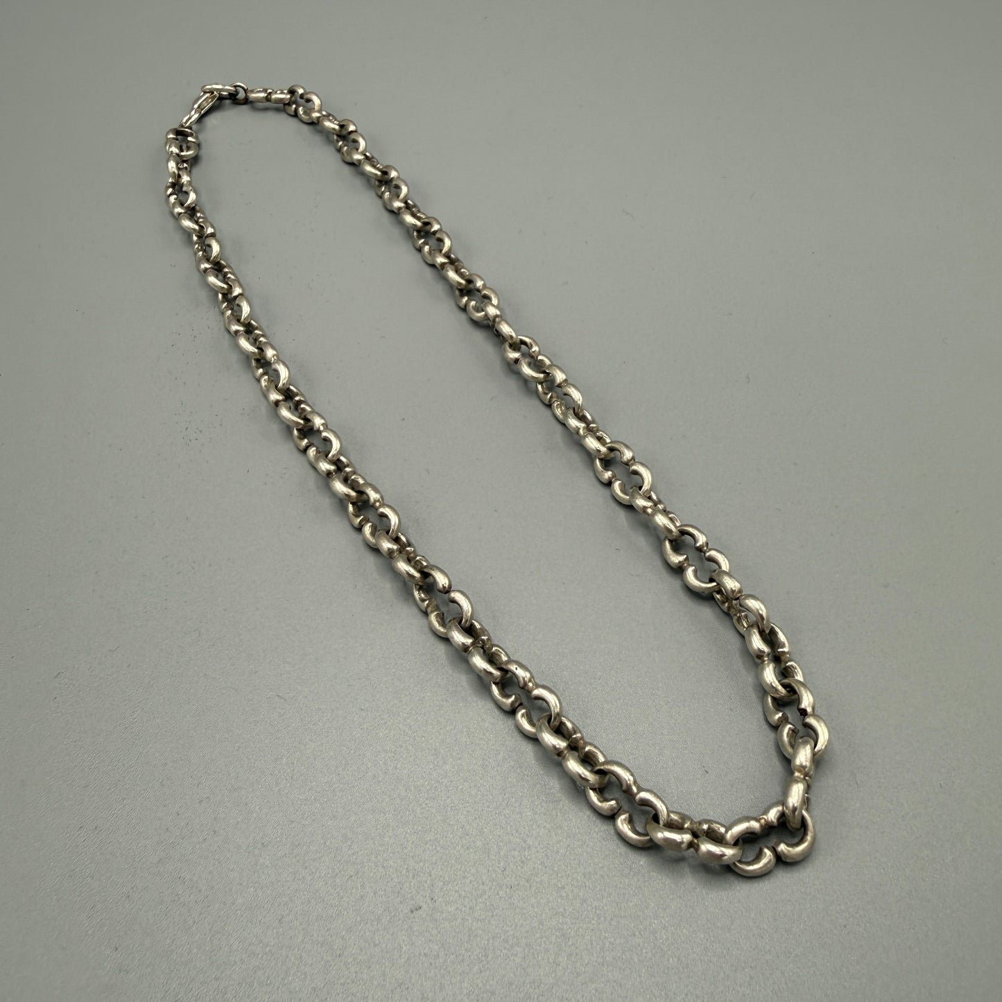 Estate Sterling Silver Figure-8 Chain Necklace