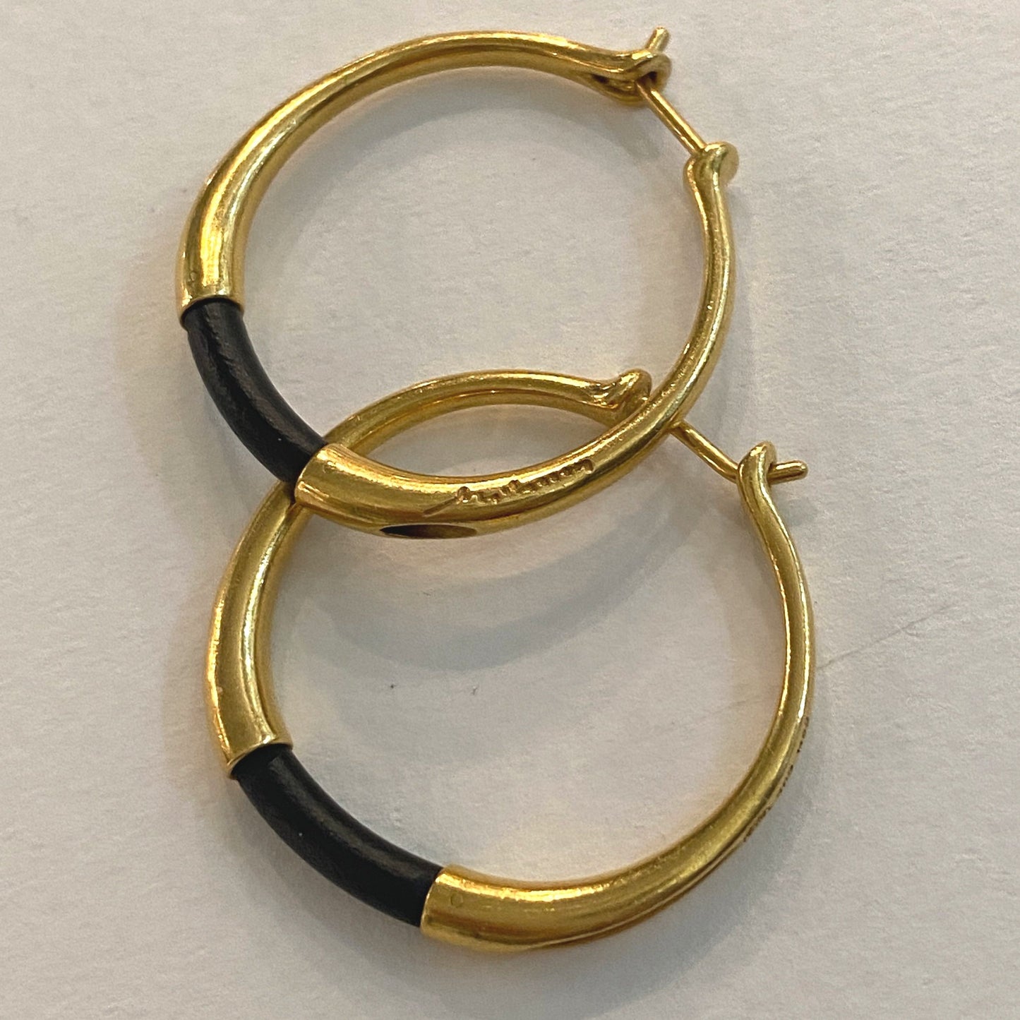 Estate Georg Jensen 18K Gold Hoop Earrings by Minas Spiridis No. 1462