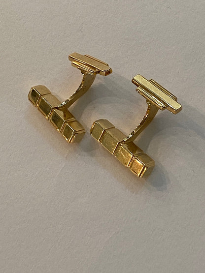 Estate Georg Jensen 18 kt. Gold Cufflinks with Studs (2), Design 1064