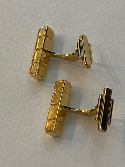 Estate Georg Jensen 18 kt. Gold Cufflinks with Studs (2), Design 1064