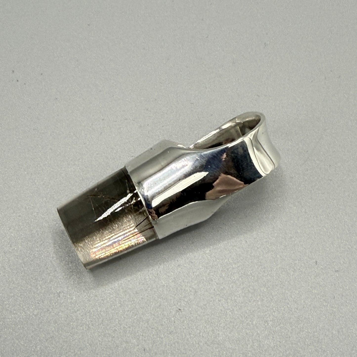 Estate Georg Jensen Sterling Silver and Rutilated Quartz Ring by Vivianna Torun No 151