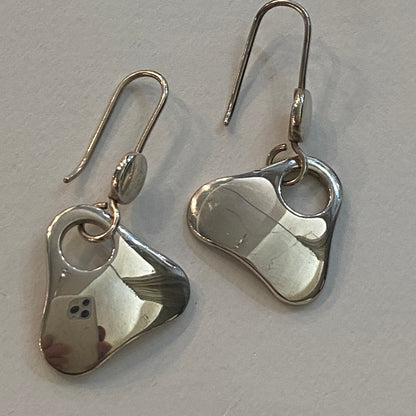 Estate Georg Jensen Sterling Silver Dangle Earrings by Regitze Overgaard, Design No. 463B