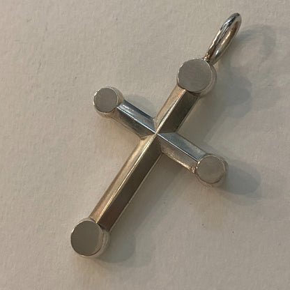 Estate Georg Jensen Sterling Silver Cross Pendant, Design 261B