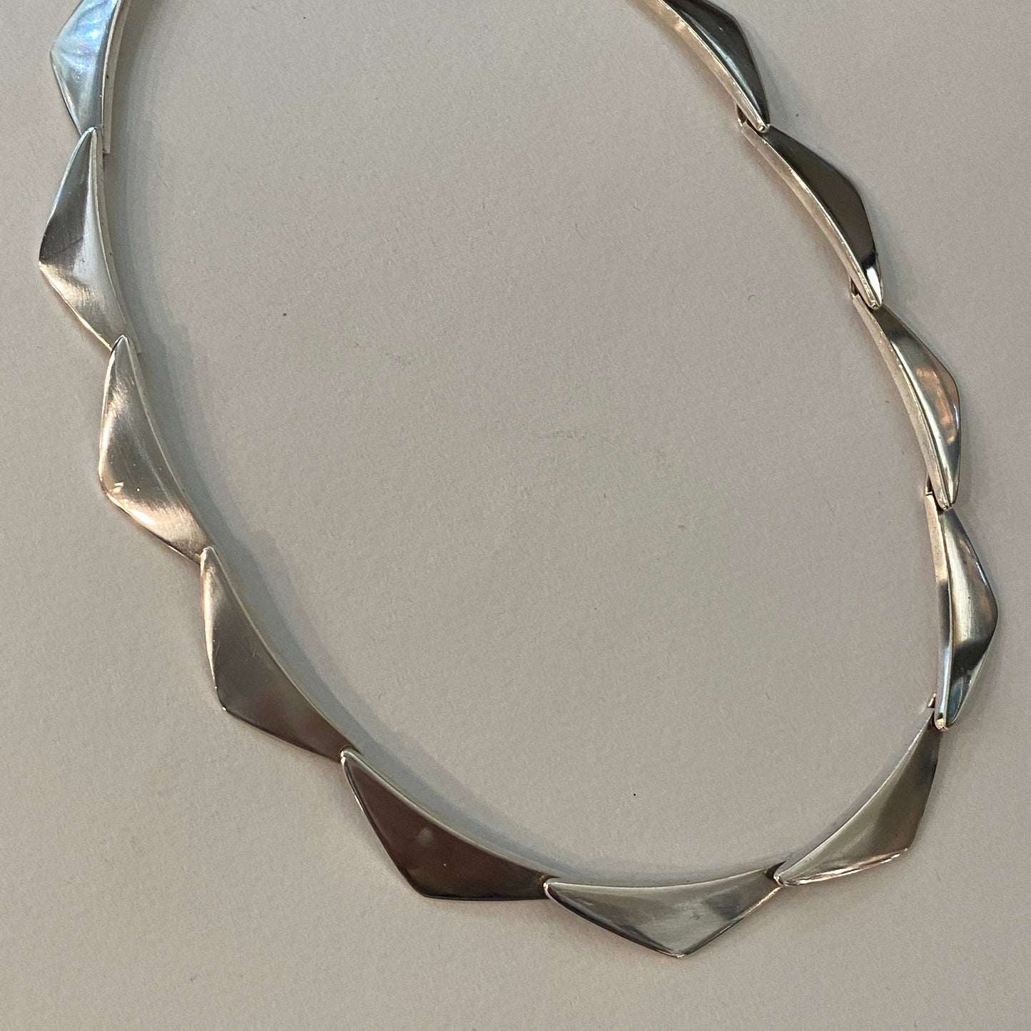 Estate Georg Jensen Sterling Silver "Peak" Necklace