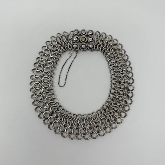 Estate Sterling Silver David Yurman Chain Necklace with 18K Gold DY Hallmark