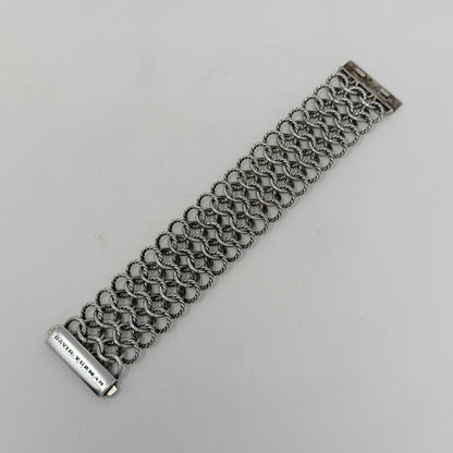 Estate Sterling Silver David Yurman Chain Necklace and Bracelet with 18K Gold DY Hallmark