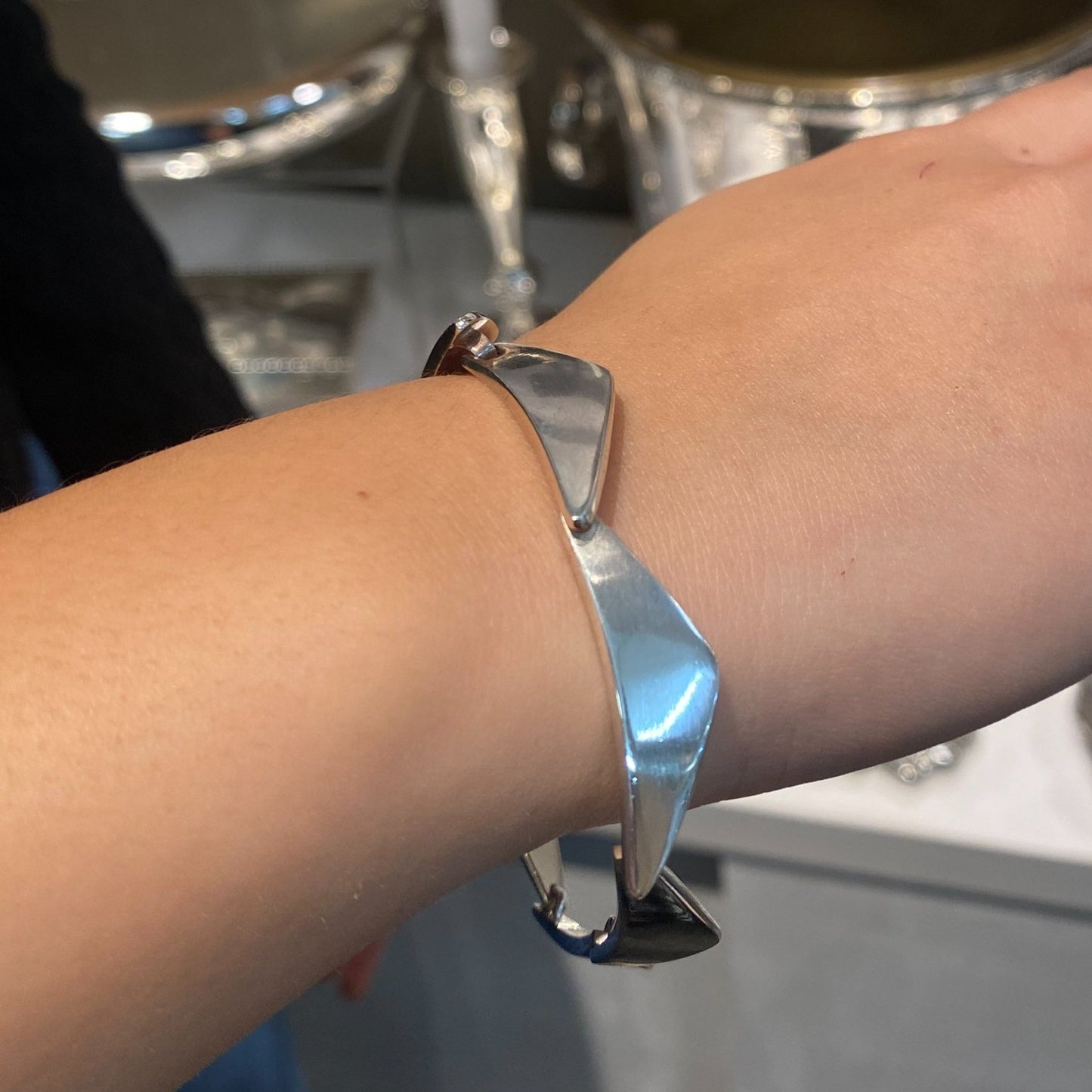 Estate Georg Jensen Sterling Silver "Peak" Bracelet