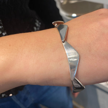 Estate Georg Jensen Sterling Silver Peak Bracelet