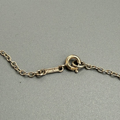 Estate Tiffany & Co. Elsa Peretti Sterling Silver Pebble Pendant Necklace