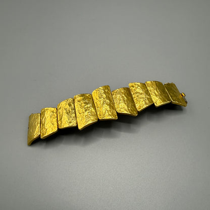 Estate Ed Weiner 18kt Gold Hand Wrought Bracelet