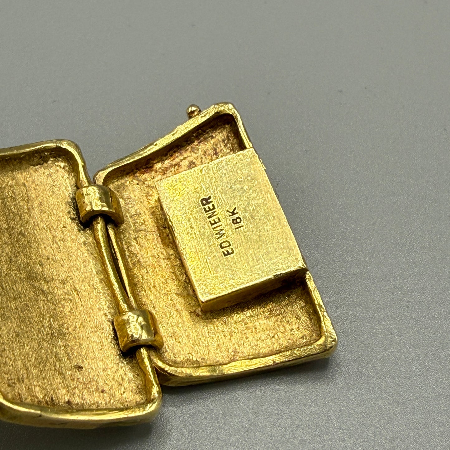 Estate Ed Weiner 18kt Gold Hand Wrought Bracelet