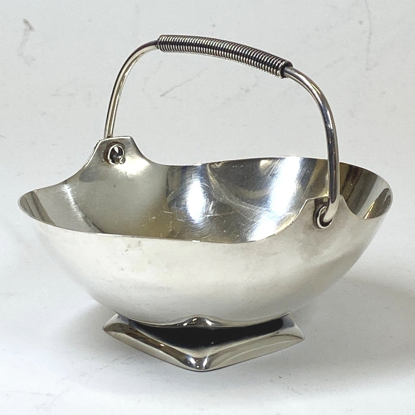 Gusterman Sterling Silver Modernist Candy Basket