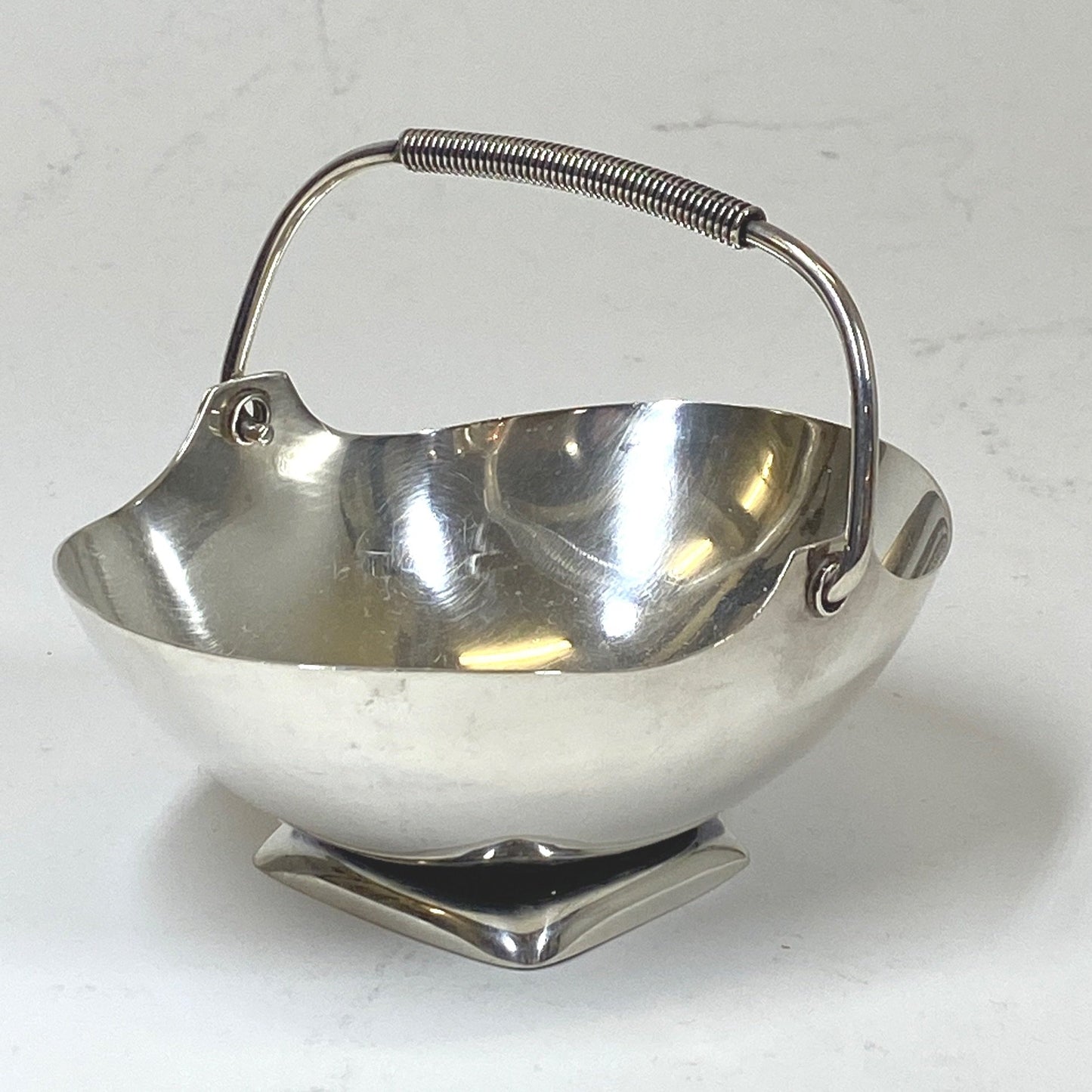 Gusterman Sterling Silver Modernist Candy Basket