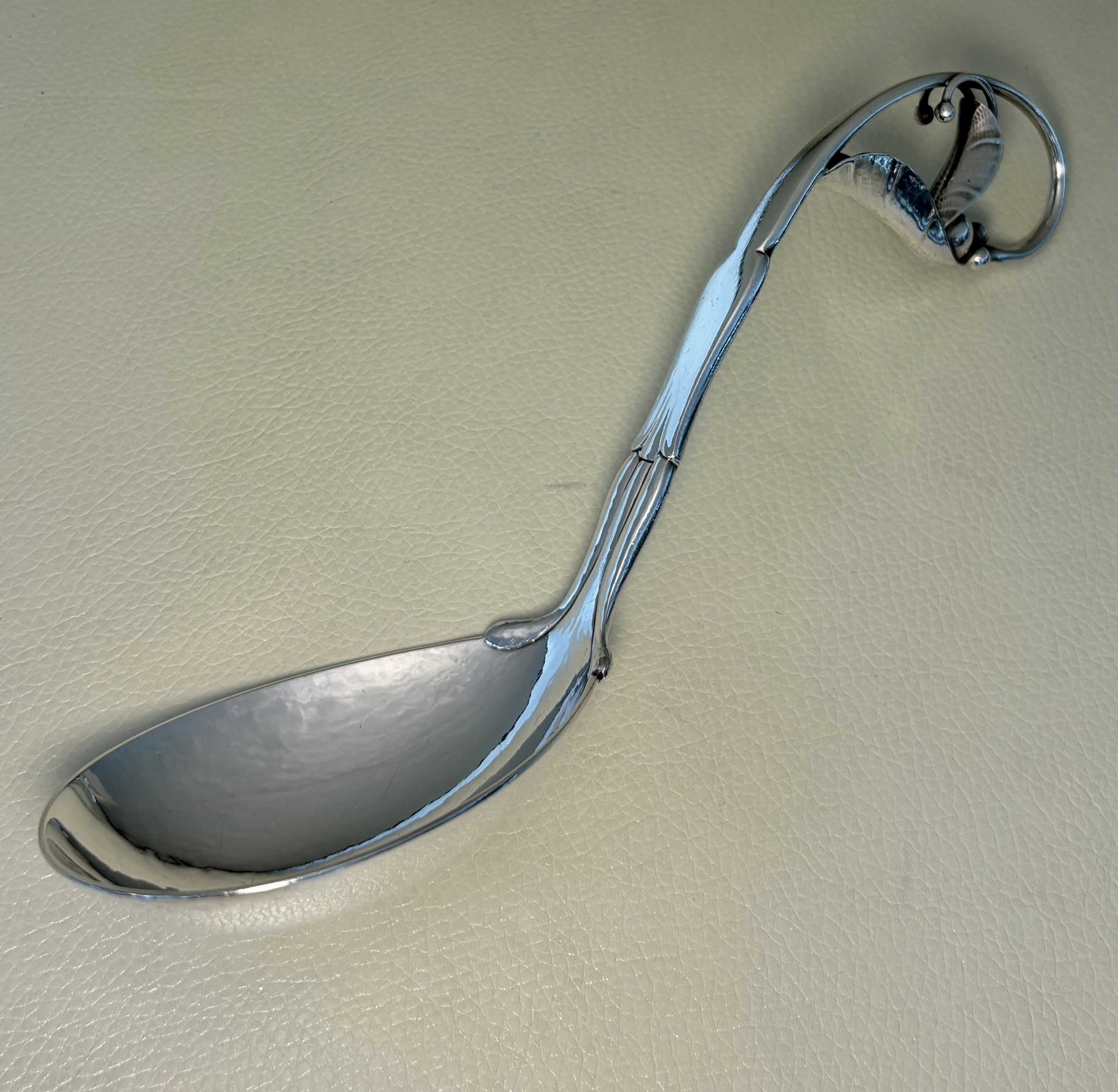 Estate Georg Jensen Sterling Silver Ornamental Serving Spoons Set