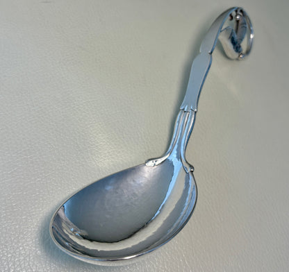 Estate Georg Jensen Sterling Silver Ornamental Serving Spoons Set of 5 in a Fitted Box No 21 & No 141