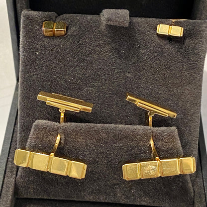 Estate Georg Jensen 18 kt. Gold Cufflinks with Studs (2), Design 1064