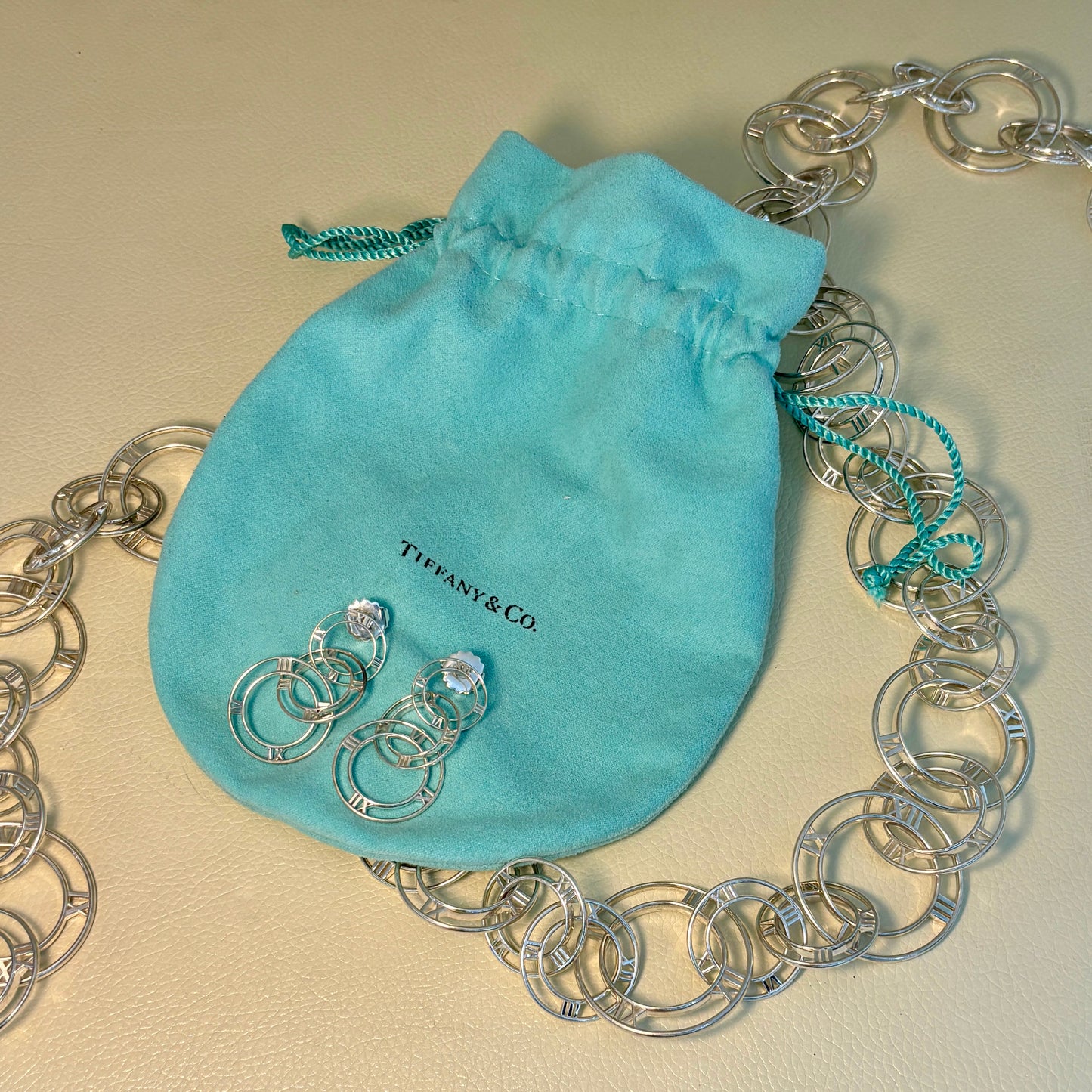 Estate Tiffany & Co. Sterling Silver "Atlas" Extra Long Necklace