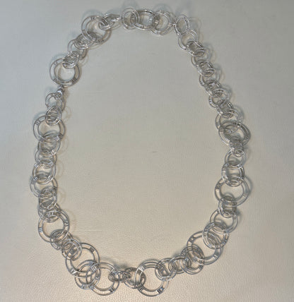 Estate Tiffany & Co. Sterling Silver "Atlas" Extra Long Necklace