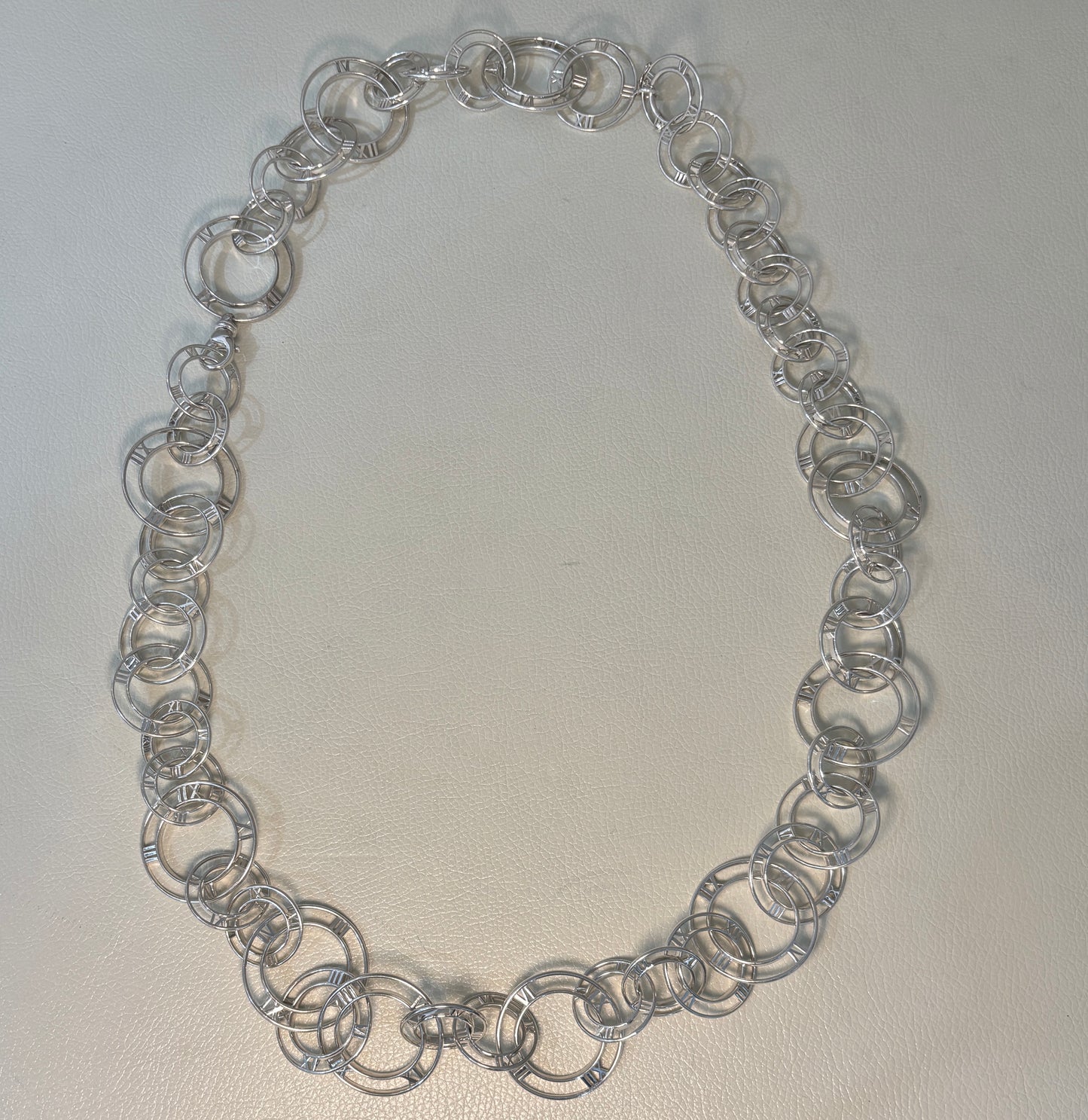 Estate Tiffany & Co. Sterling Silver "Atlas" Long Necklace