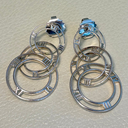 Estate Tiffany & Co. Sterling Silver "Atlas" Earrings