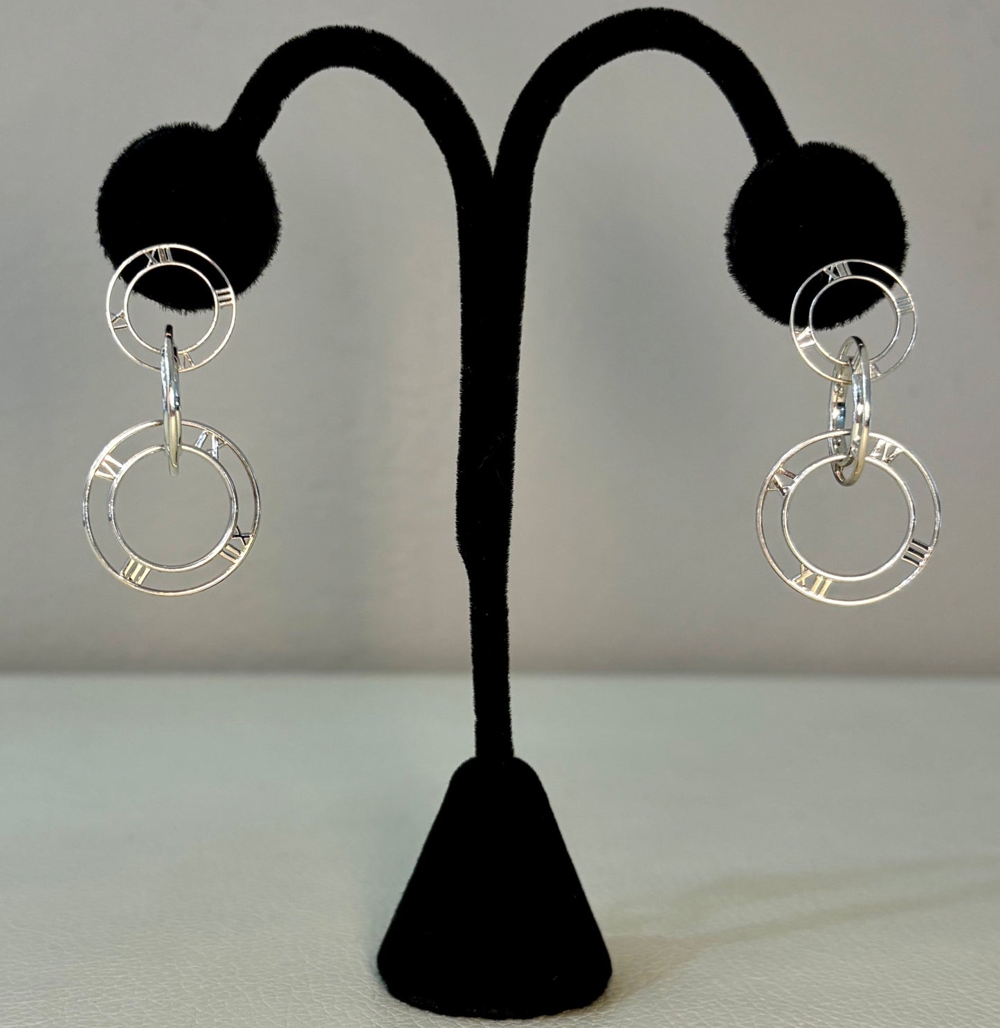 Estate Tiffany & Co. Sterling Silver "Atlas" Earrings