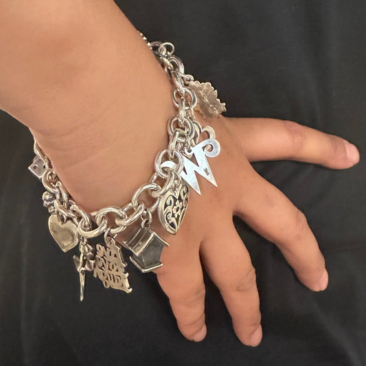 Estate James Avery Sterling Silver Thirteen Charm Bracelet