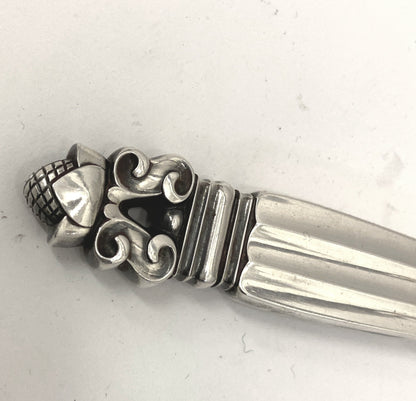 Estate Georg Jensen Sterling Silver "Acorn" Bar Knife by Johan Rohde