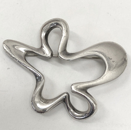 Georg Jensen Sterling Silver "Splash Brooch"