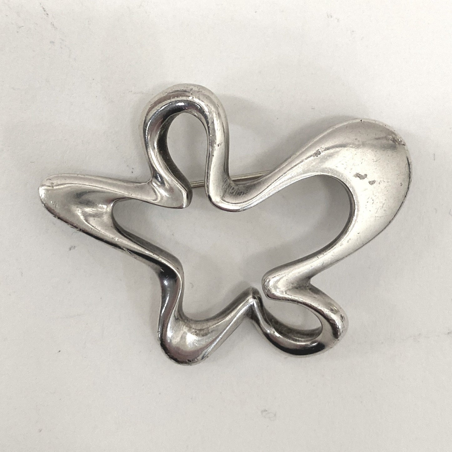 Georg Jensen Sterling Silver "Splash Brooch"