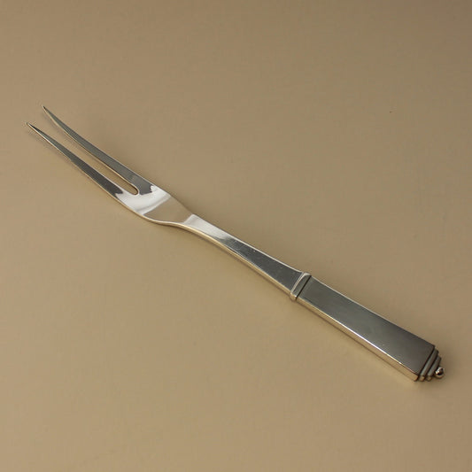 Estate Georg Jensen Sterling Silver "Pyramid" Meat Fork