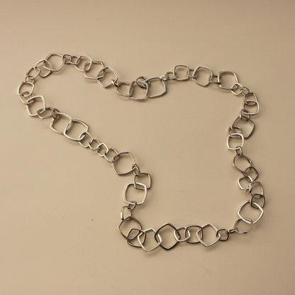 Tiffany Sterling Silver Extra Long Necklace By Frank Gehry