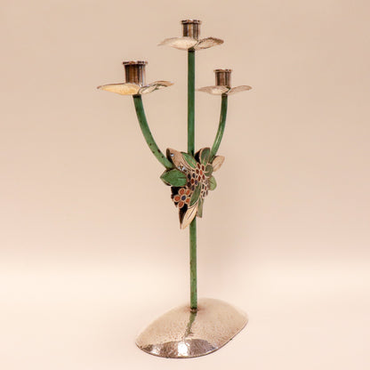 Emilia Castillo Sterling Silver, Copper and Hardstone Table Garniture