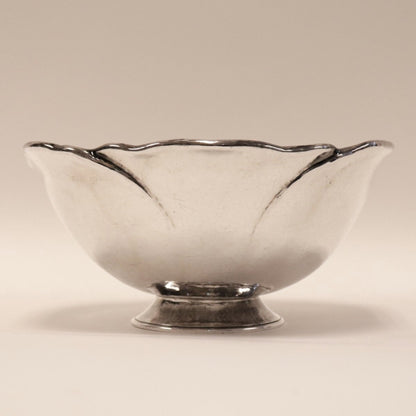 Estate Peer Smed Sterling Silver Hand Wrought Footed Bowl