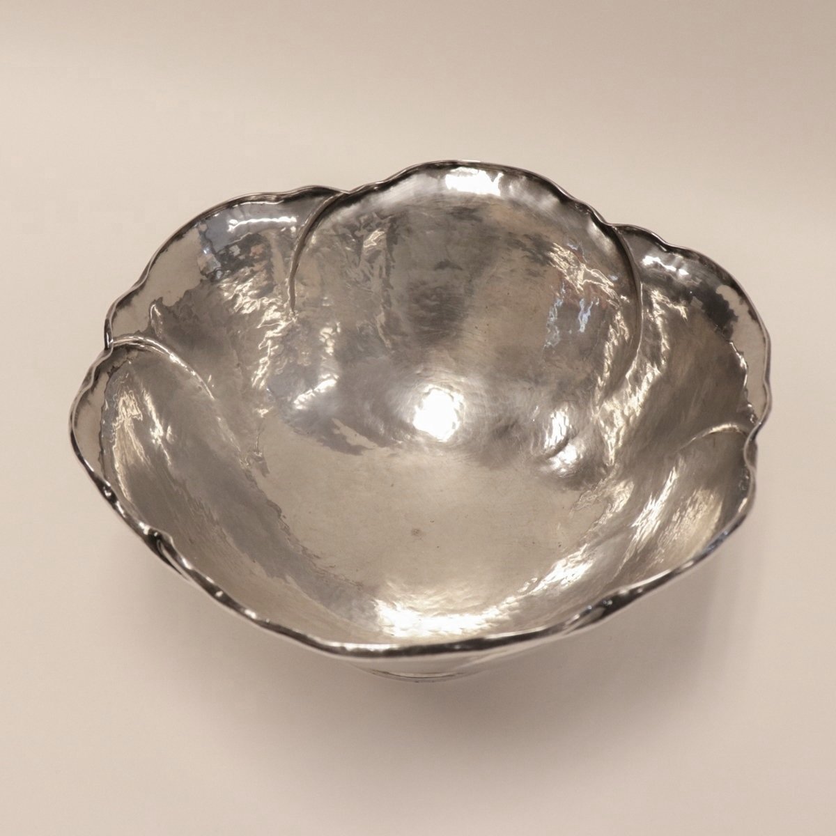 Estate Peer Smed Sterling Silver Hand Wrought Footed Bowl