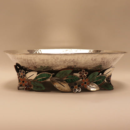 Estate Emilia Castillo Sterling Silver, Copper and Hardstone Table Garniture