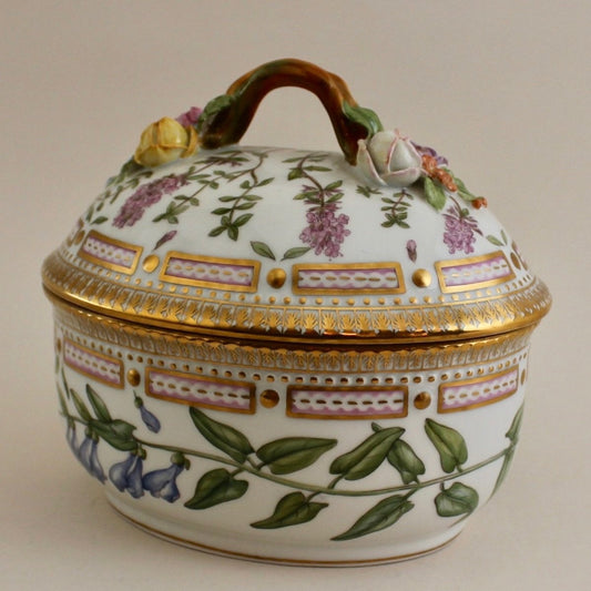 Estate Flora Danica Large Sugar Bowl By Royal Copenhagen