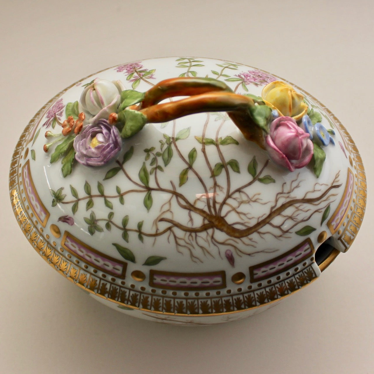 Estate Flora Danica Large Sugar Bowl By Royal Copenhagen