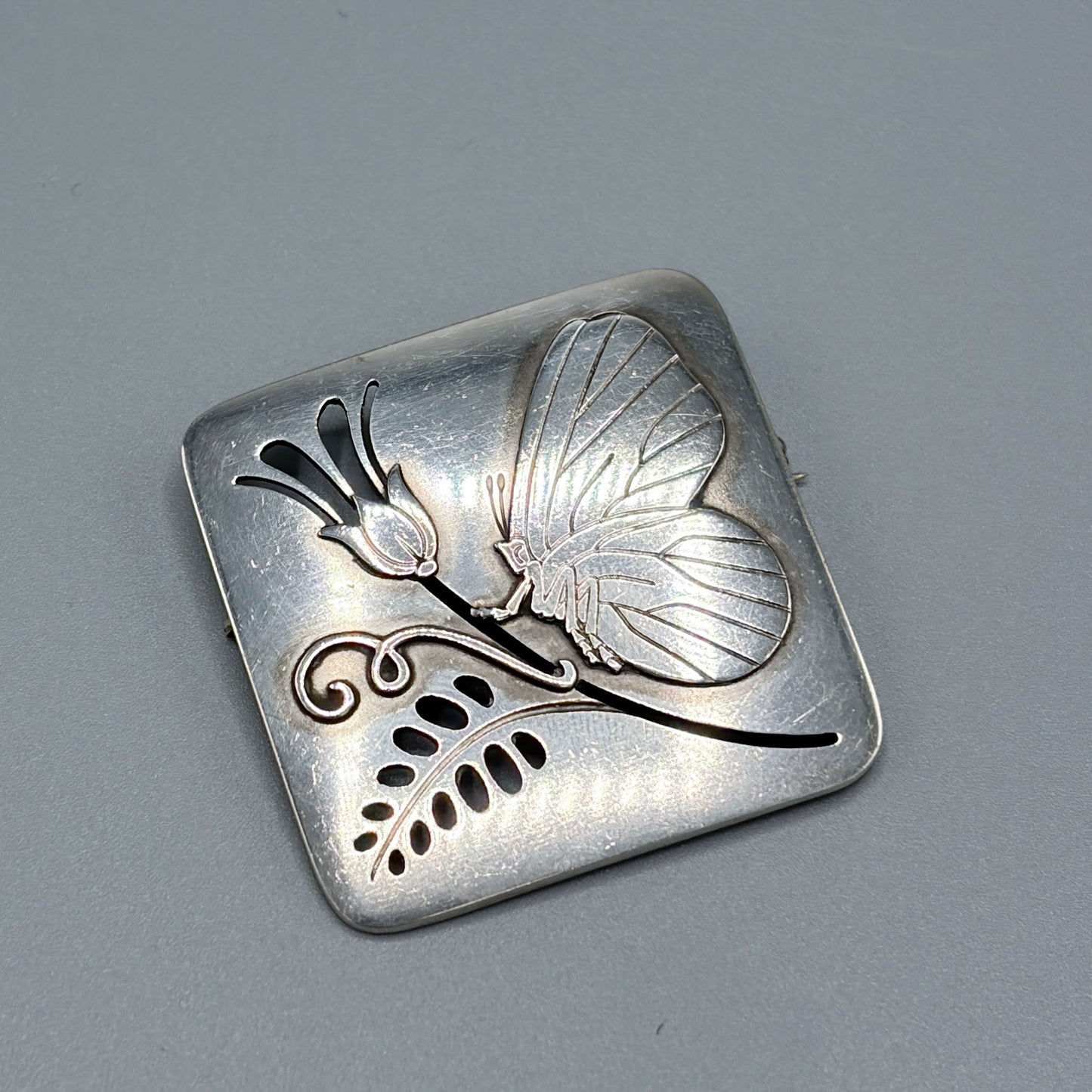 Estate Georg Jensen Sterling Silver Butterfly Brooch by Arno Malinowski No. 294