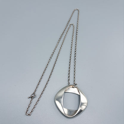 Estate Georg Jensen Sterling Silver Modernist Pendant Design No. 368 by Henning Koppel