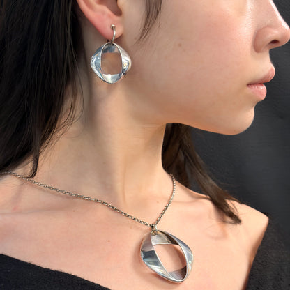 Georg Jensen Silver Earrings by Henning Koppel No.190