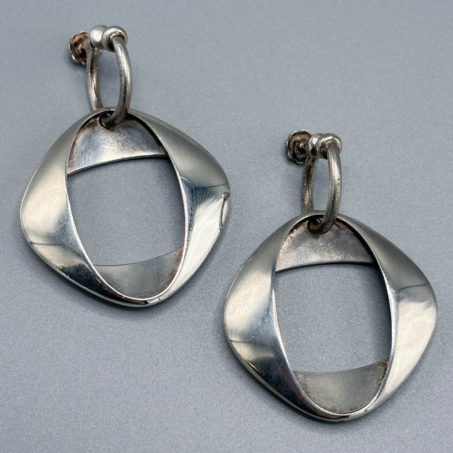 Georg Jensen Silver Earrings by Henning Koppel No.190