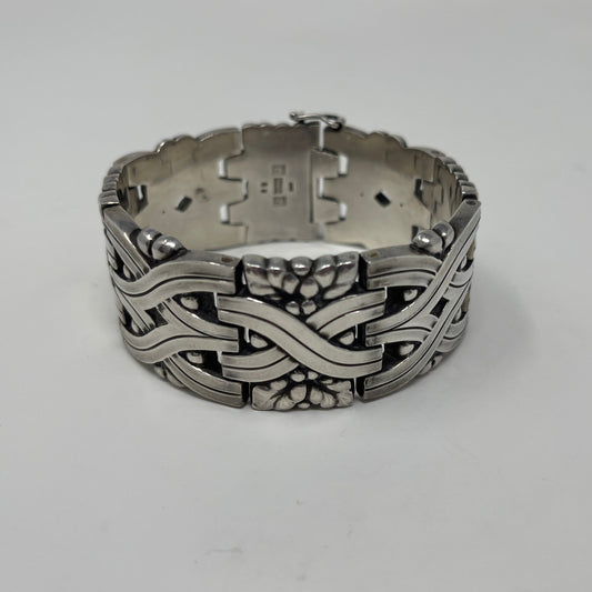 Estate Georg Jensen Sterling Silver Art Deco Bracelet by Harald Nielsen No 83