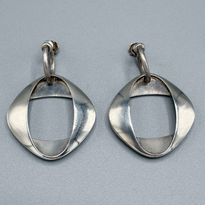 Georg Jensen Silver Earrings by Henning Koppel No.190
